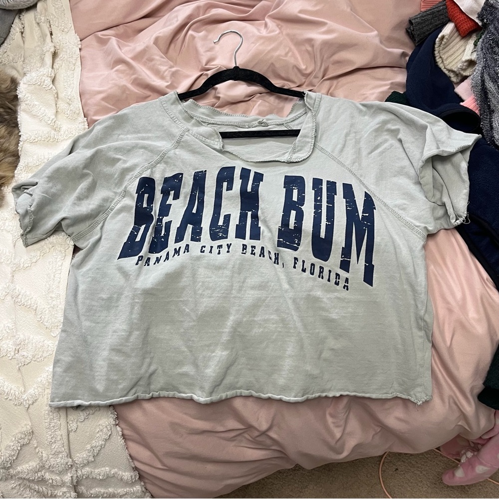 Beach Bum Panama City Beach Florida cropped tee